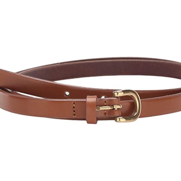 J. Crew Accessories - J. Crew Laura Skinny Leather Bombe Belt